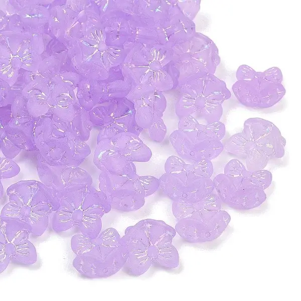 Frosted Transparent Acrylic Beads