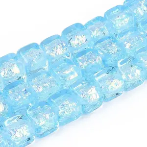 Handmade Foil Glass Beads Strands