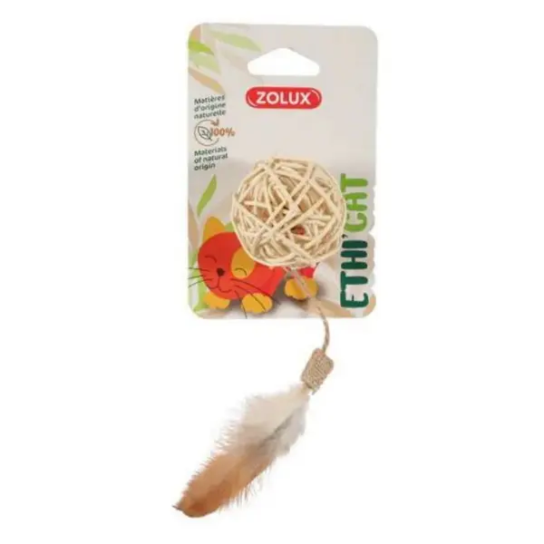 ZOLUX Ethicat Rattan míček pro kočku 1 kus