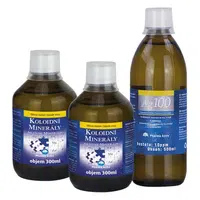PHARMA ACTIV Koloidní minerály 2x 300 ml + Koloidní stříbro 10 ppm 500 ml