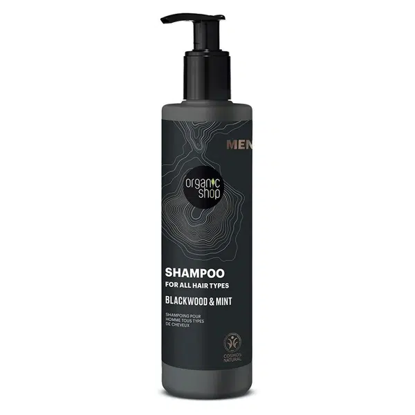 ORGANIC SHOP Šampon pro všechny typy vlasů Blackwood a máta 280 ml