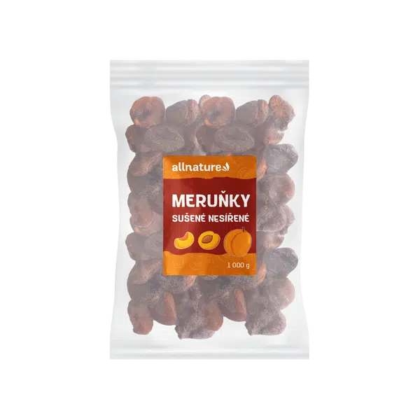 ALLNATURE Meruňky sušené nesířené 1000 g