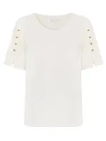 TATUUM Blúzka  krémová / šedobiela