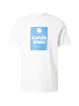 Calvin Klein Jeans Tričko  azúrová / biela