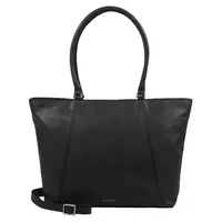 Dámská kožená kabelka na notebook Burkely Narra - černá