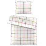 Esposa POVLEČENÍ, satén, bílá, hnědá, růžová, 140/200 cm