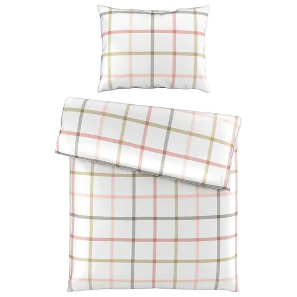 Esposa POVLEČENÍ, satén, bílá, hnědá, růžová, 140/200 cm