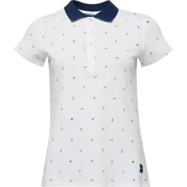 Willard WABISA Dámské triko s límečkem, bílá, velikost