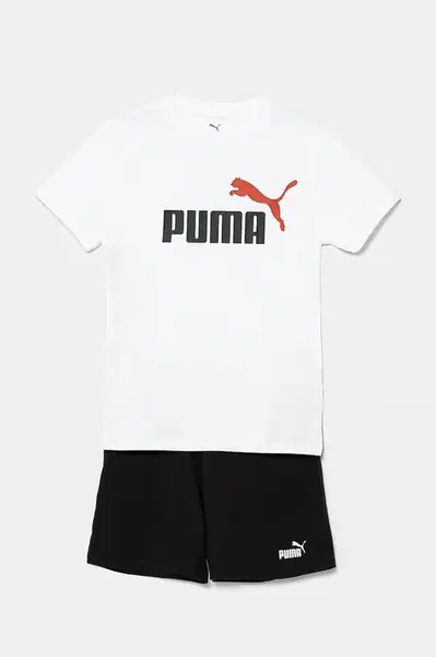Dětská bavlněná souprava Puma ESS 2 COLOR No. 1 Logo Tee and Shorts Set