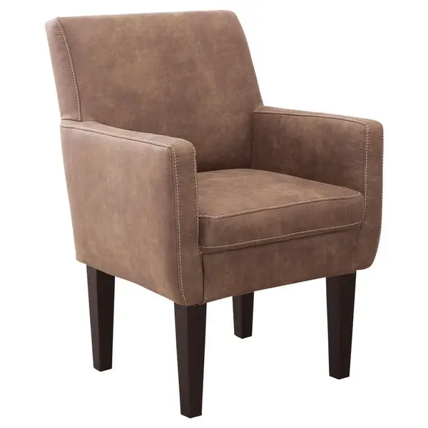 Sit & More KŘESLO, textil, hnědá