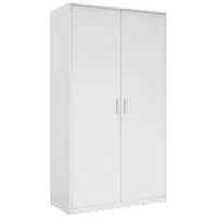 Xora ŠATNÍ SKŘÍŇ S OTOČNÝMI DVEŘMI, bílá, 106/194/54 cm