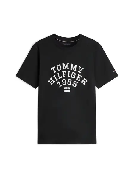 TOMMY HILFIGER Tričko 'ARCH'  čierna / biela