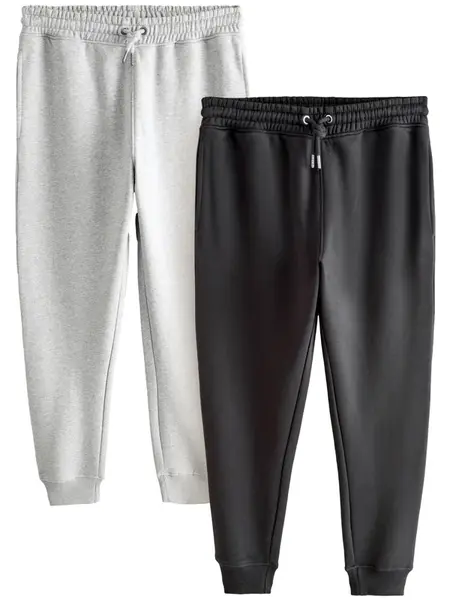 Next Nohavice  sivá melírovaná / čierna