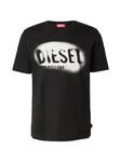DIESEL Tričko 'T-ADJUST-V2'  čierna / biela