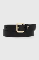 Kožený pásek Patrizia Pepe dámský, černá barva, CW8684 L001