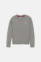 Dětský svetr Guess šedá barva