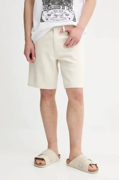 Džínové šortky Levi's pánské, šedá barva