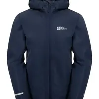 Dětská nepromokavá bunda Jack Wolfskin FLAZE tmavomodrá barva