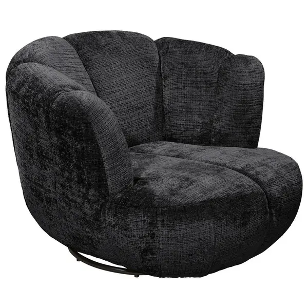 MID.YOU KŘESLO, textil, černá