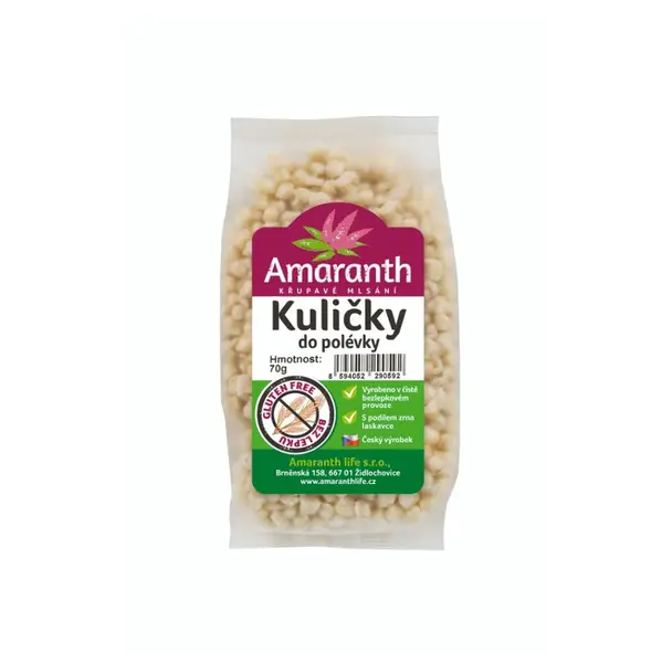 AMARANTH Kuličky do polévky 70 g