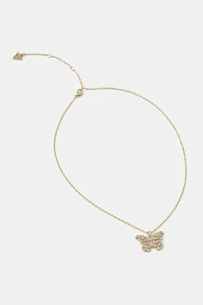 Guess náhrdelník s přívěskem dámský z nerezové oceli Borboleta