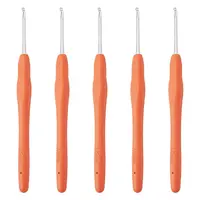 TPR Handle Aluminum Crochet Hook Needles