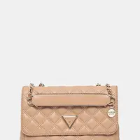 Kabelka Guess GIULLY hnědá barva, HWQG87 48200