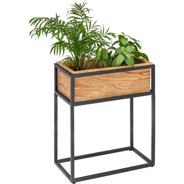 Landscape TRUHLÍK NA KVĚTINY dřevo, kov, 45/25/53 cm