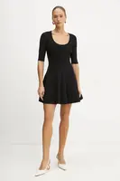 Šaty BOSS černá barva, mini, 50530722