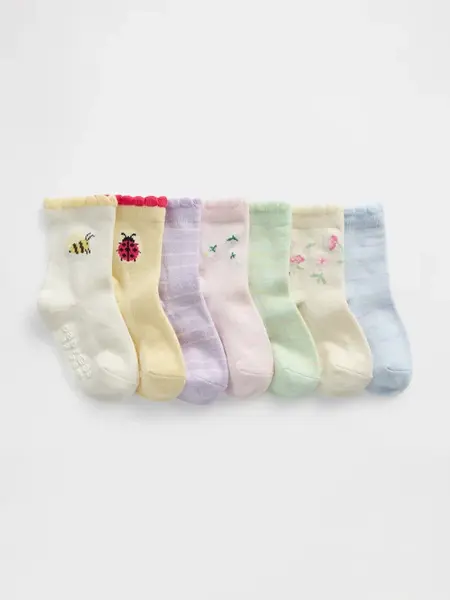 GAP dětské ponožky pro dívky, 7 párů