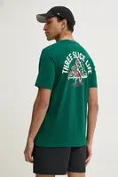 Bavlněné tričko adidas M L PIZZA TEE zelená barva, s potiskem, JJ4017