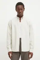 Košile Les Deux pánská, béžová barva, regular, s límečkem button-down, LDM410196