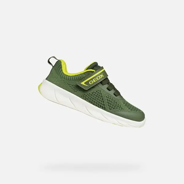 Zelené chlapecké tenisky Geox Foot-Run