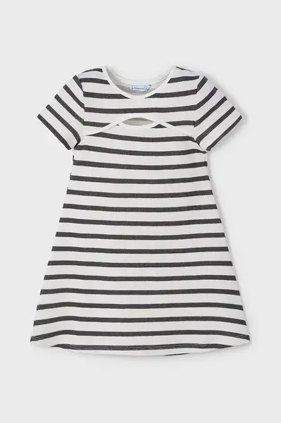 Dívčí šaty Mayoral černá barva, mini, 3924