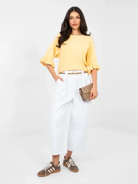 Bílé džíny culotte RUE PARIS