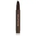 Revolution Instant Brow Hair fix na obočí odstín Dark Brown 1.8 ml