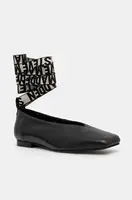 Kožené baleríny Steve Madden Fosse černá barva, SM11003263