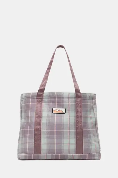 Kabelka Quiksilver Plaid Winter Bag růžová barva, EQYBT03036