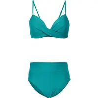 AQUOS SWIMMING DRESS Dámské dvoudílné plavky, tyrkysová, velikost