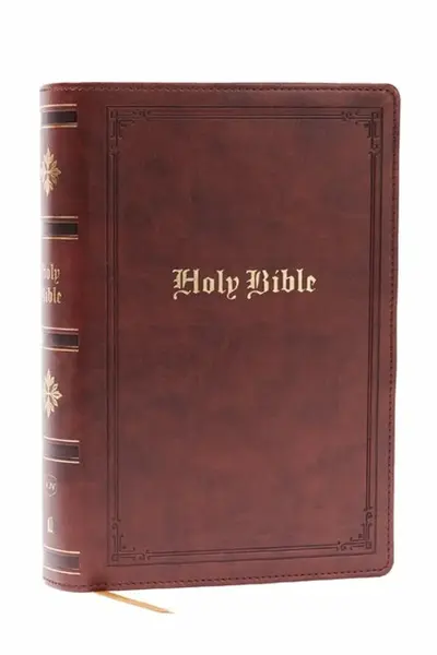 KJV Holy Bible: Personal Size Giant Print, Brown Leathersoft, Red Letter, Comfort Print: King James Version - Thomas Nelson