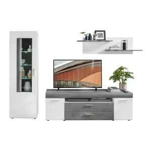 Xora OBÝVACÍ STĚNA šedá, bílá