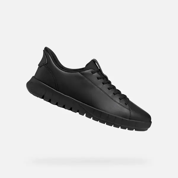 Black men's sneakers Geox Flextride Plus - Men