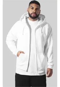 Men's Zip Hoody - White