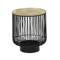 ODKLÁDACÍ STOLEK, černá, barvy zlata