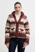 Kardigan s prímesou vlny Barbour RUBY