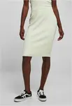 Women's ribbed midi skirt light mint