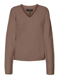 VERO MODA Sveter 'RAIN'  hnedá