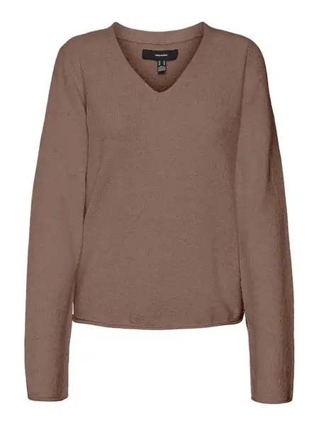 VERO MODA Sveter 'RAIN'  hnedá
