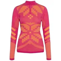 KARI TRAA FAITH HZ Dámske merino tričko, ružová, veľkosť