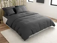 Bavlněné povlečení LUX tmavě šedé hotelová kapsa Rozměr povlečení: 70 x 90 cm | 140 x 200 cm